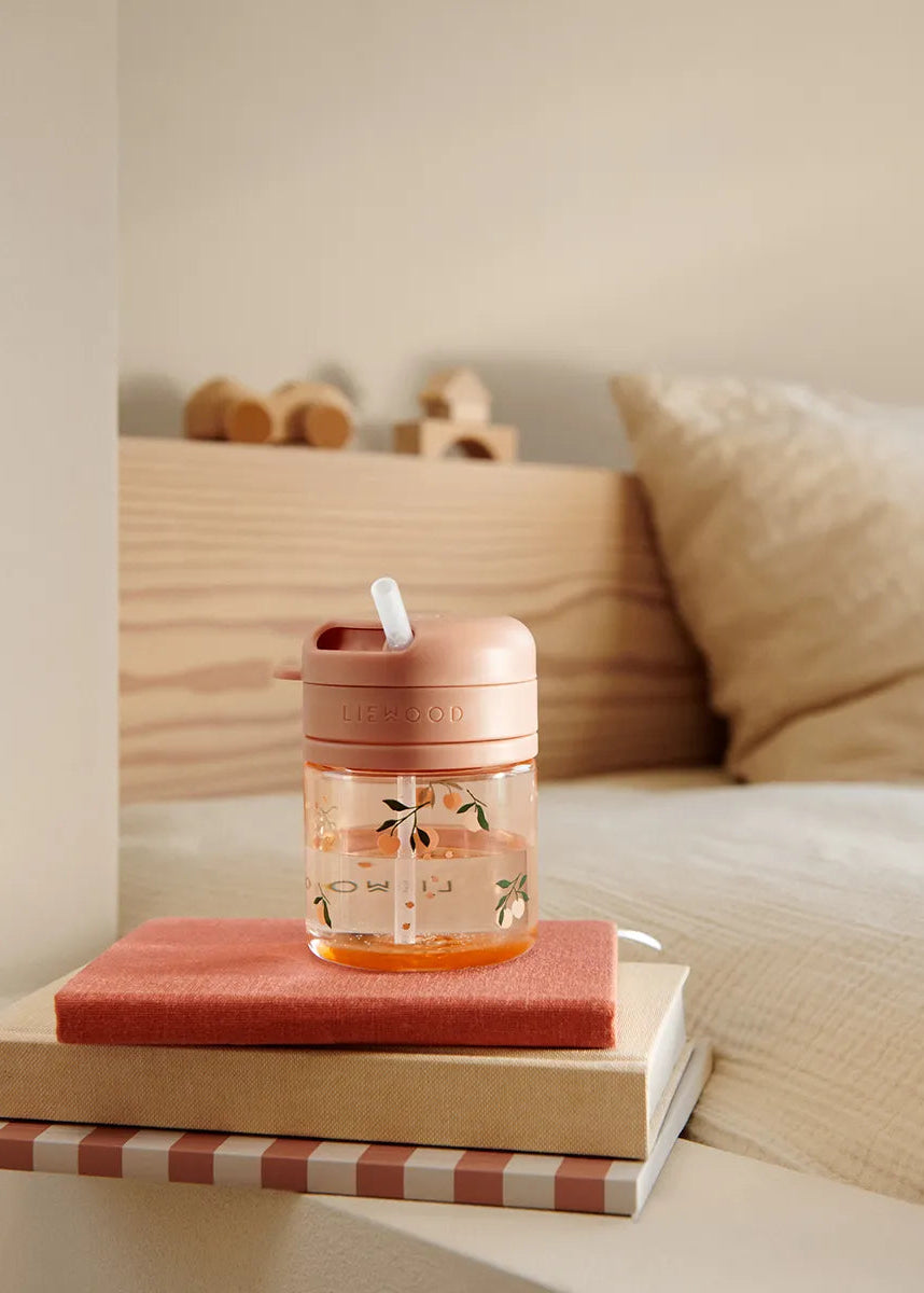 Pavia Tritan Straw Cup 280 ml, peach/sea shell fra Liewood - 2 - Jacobsen Plus