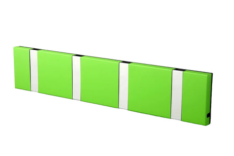 KNAX knagerække med fire knager fra LoCa - Lime / Grå knager - Jacobsen Plus