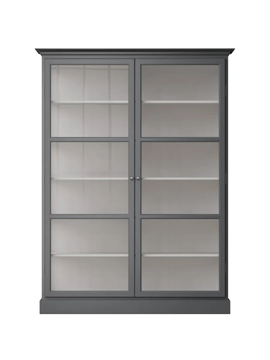 Vitrineskab Classic V2, antracit fra Lindebjerg Design