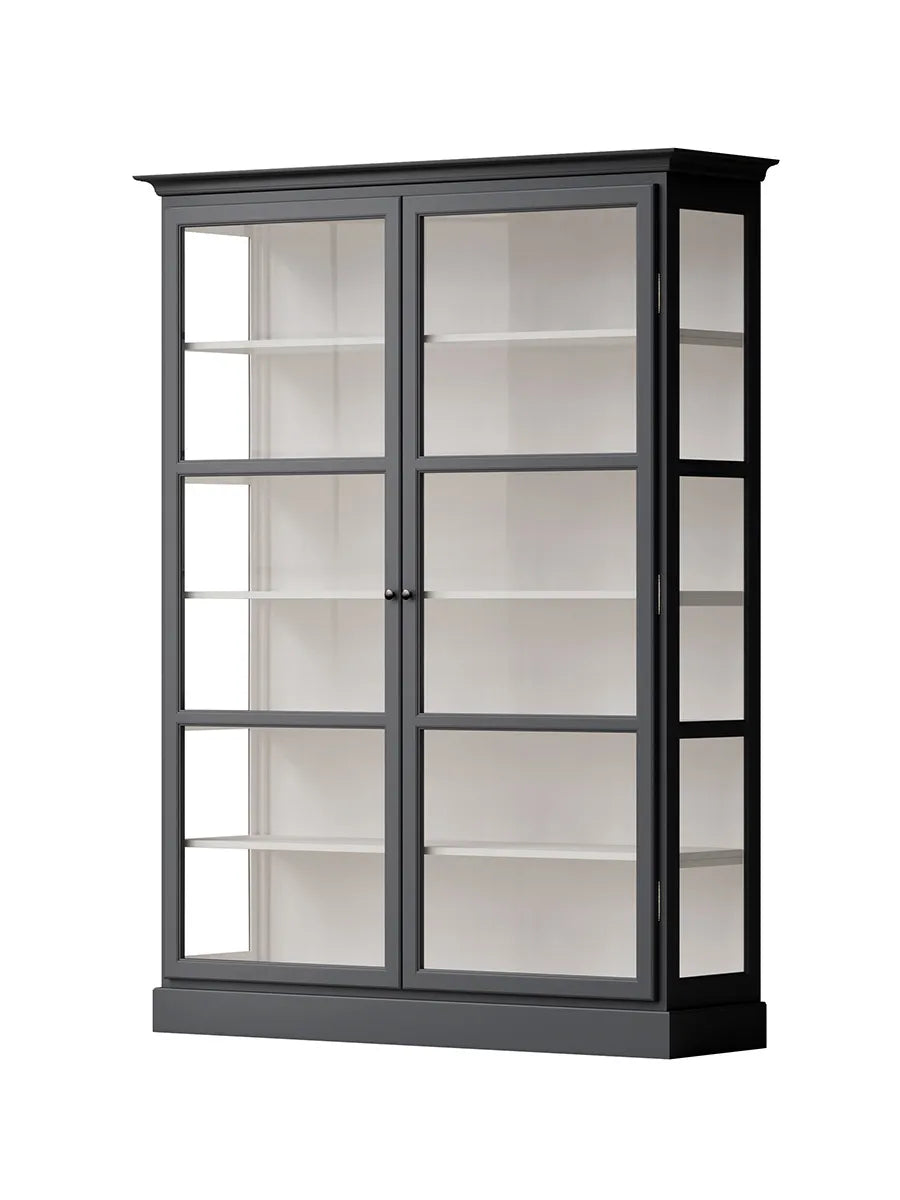 Vitrineskab Classic V2, antracit fra Lindebjerg Design