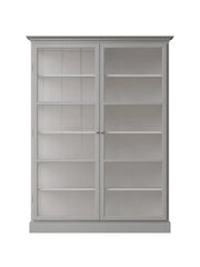 Vitrineskab Classic V2, lys grå fra Lindebjerg Design