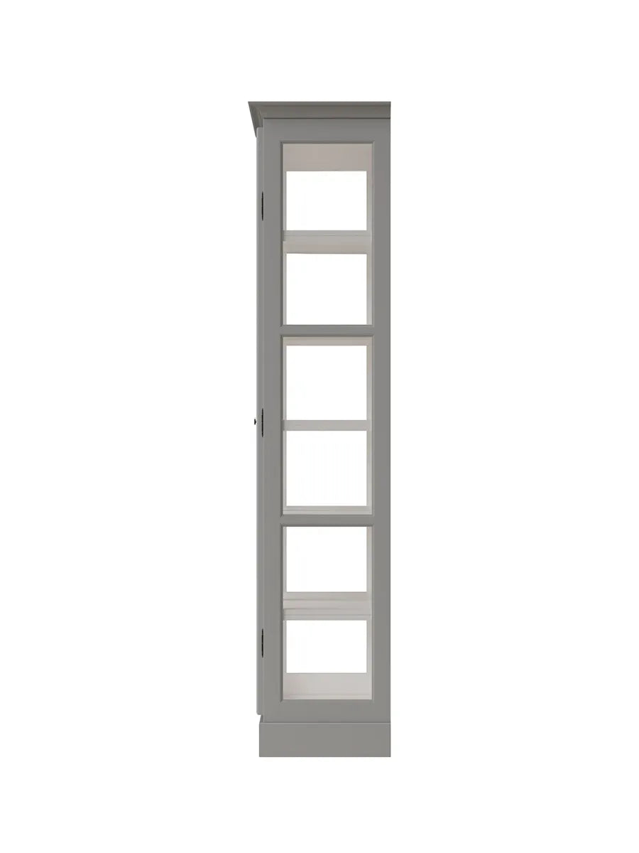 Vitrineskab Classic V2, lys grå fra Lindebjerg Design