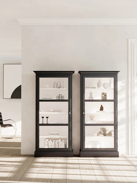 Vitrineskab Classic V3, sort fra Lindebjerg Design - 2 - Jacobsen Plus