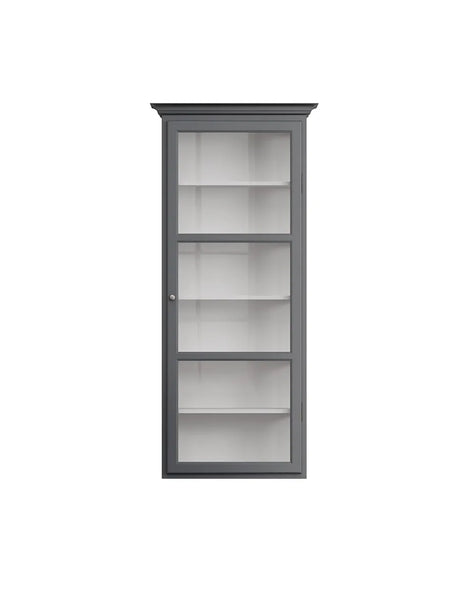Væghængt Vitrineskab Classic V4, antracit fra Lindebjerg Design - 1 - Jacobsen Plus
