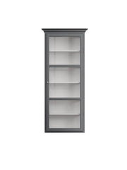 Væghængt Vitrineskab Classic V4, antracit fra Lindebjerg Design