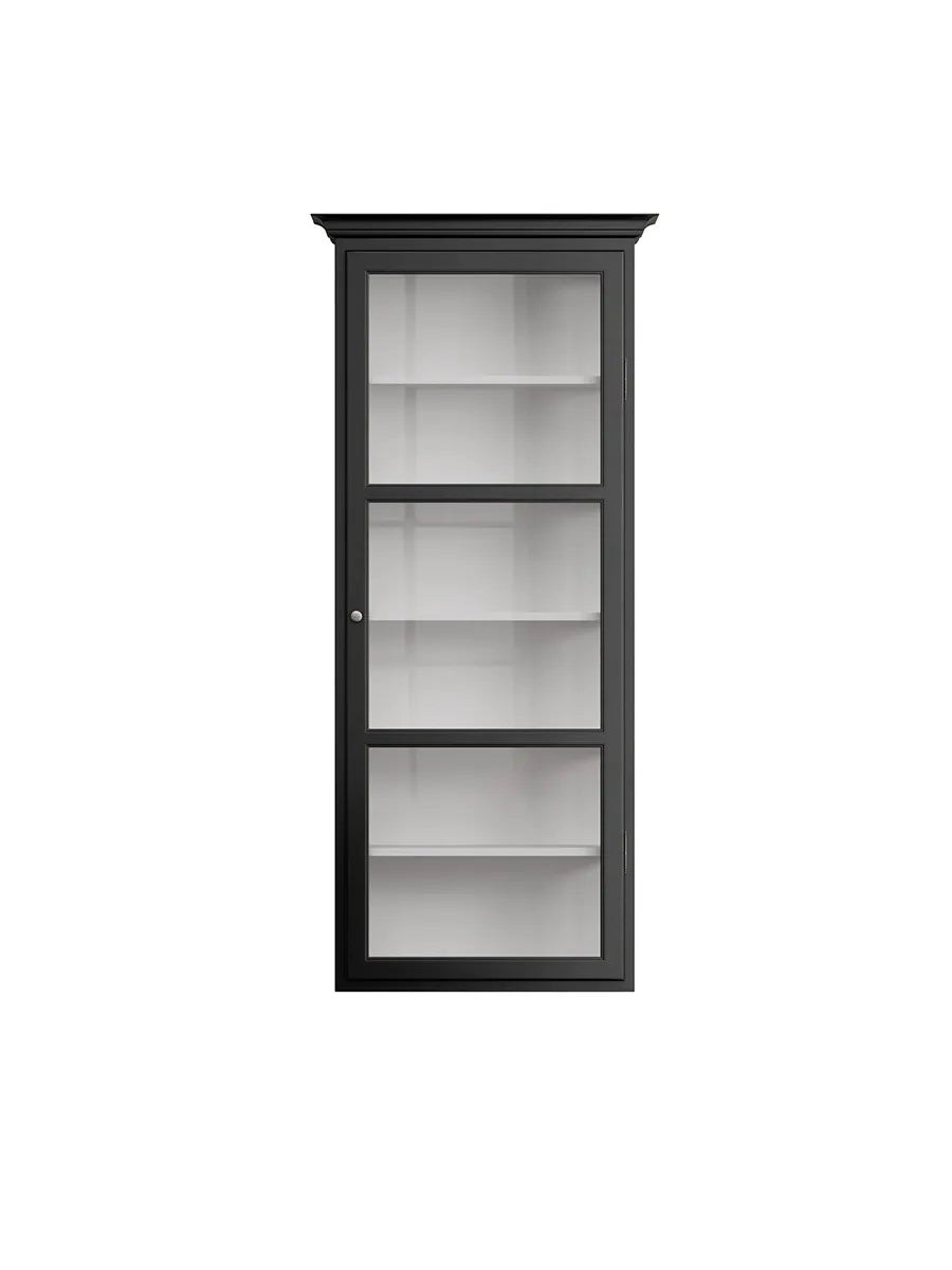 Væghængt Vitrineskab Classic V4, sort fra Lindebjerg Design - 1 - Jacobsen Plus