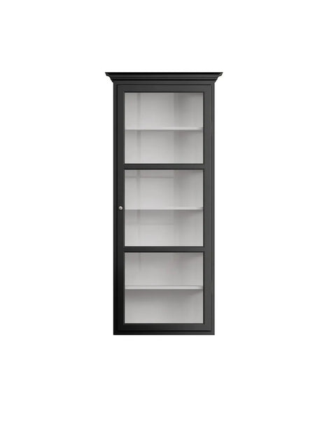 Væghængt Vitrineskab Classic V4, sort fra Lindebjerg Design - 1 - Jacobsen Plus