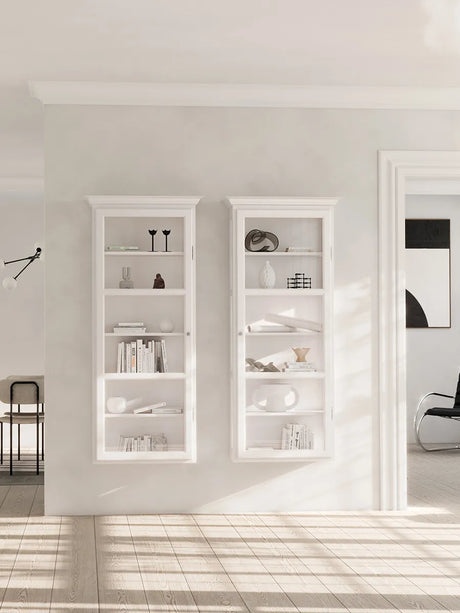 Væghængt Vitrineskab Classic V4, hvid fra Lindebjerg Design - 2 - Jacobsen Plus