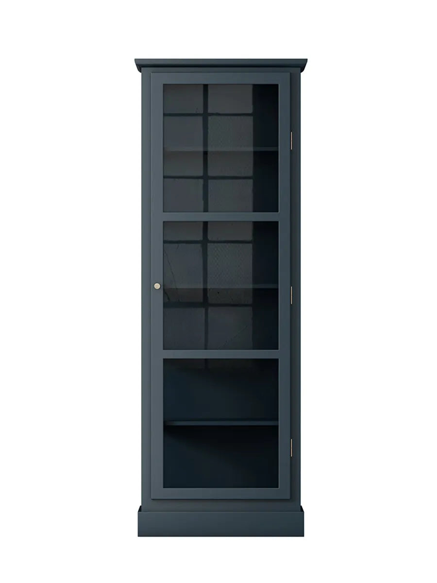 Vitrineskab N1, dark blue fra Lindebjerg Design