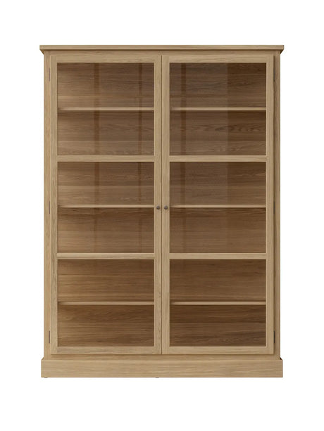 Vitrineskab N2, light oak fra Lindebjerg Design - 1 - Jacobsen Plus