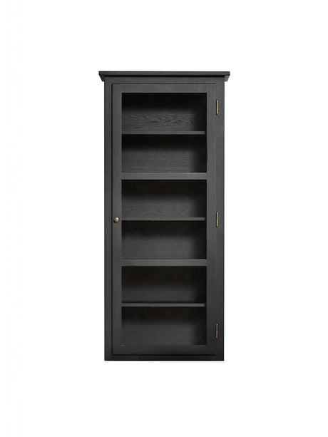 Væghængt Vitrineskab N4, dark oak fra Lindebjerg Design - 1 - Jacobsen Plus