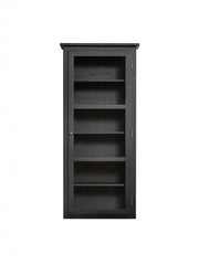 Væghængt Vitrineskab N4, dark oak fra Lindebjerg Design