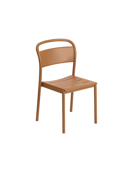 Linear Steel Side Chair fra Muuto - Burnt orange - Jacobsen Plus