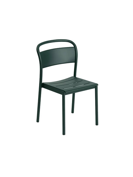 Linear Steel Side Chair fra Muuto - Dark green - Jacobsen Plus