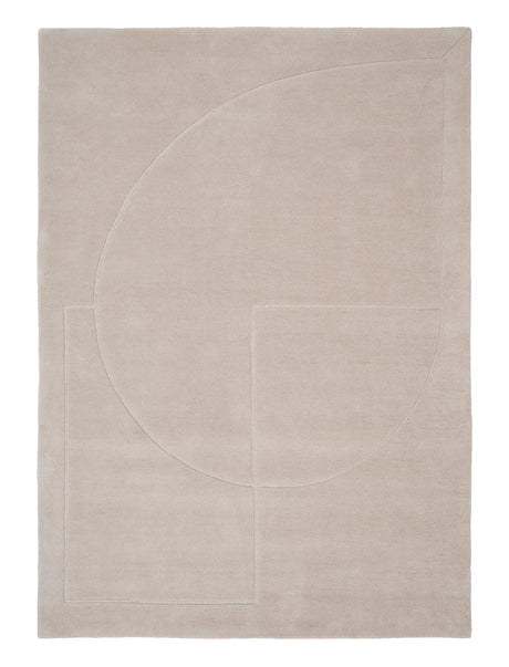 Lineal Poem Tæppe, Beige fra Linie Design - 140 x 200 cm - Jacobsen Plus