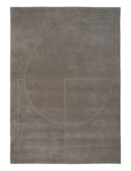 Lineal Poem Tæppe, Grey fra Linie Design - 140 x 200 cm - Jacobsen Plus