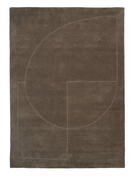 Lineal Poem Tæppe, Moss fra Linie Design - 140 x 200 cm - Jacobsen Plus