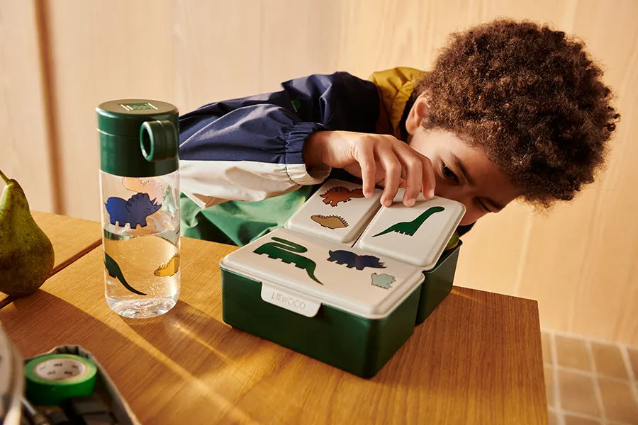 Clemence Bottle 350 ml, Dinosaurs/Mist fra Liewood - 3 - Jacobsen Plus