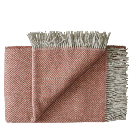 Livø Plaid, rosewood fra Silkeborg Uldspinderi - 1 - Jacobsen Plus