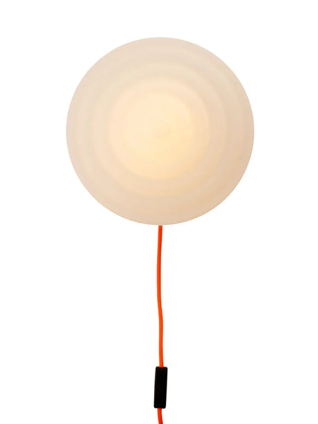 Whipped Wall Lamp, luminous orange fra LEO Objects - 1 - Jacobsen Plus