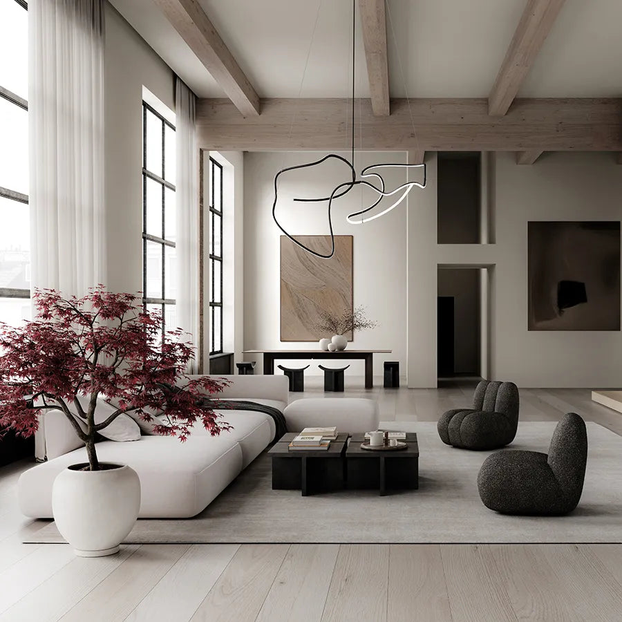 Ghost Chandelier, Big, Burned Black fra 101 Copenhagen - 3 - Jacobsen Plus