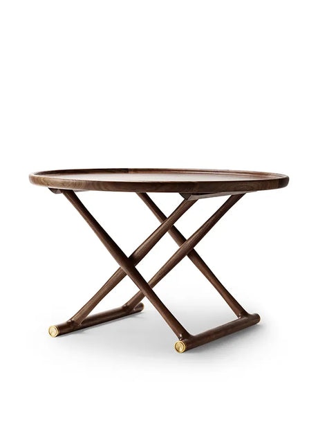 Ægypterbordet af Mogens Lassen - Ø: 85 cm / Valnød / Lak - Jacobsen Plus