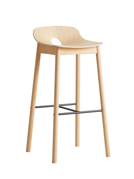 Mono Bar Stool fra Woud - Høj (sædehøjde 75 cm) / Eg - Jacobsen Plus