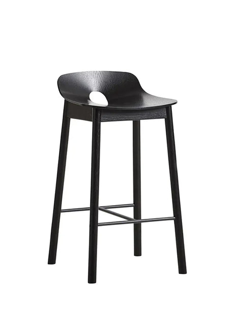 Mono Bar Stool fra Woud - Lav (sædehøjde 65 cm) / Sort - Jacobsen Plus