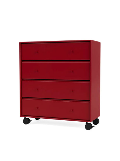 1125 kommode inkl. hjul fra Montana - Beetroot - Jacobsen Plus