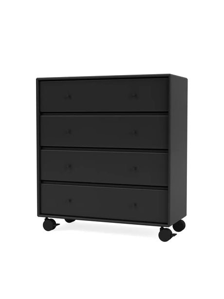 1125 kommode inkl. hjul fra Montana - Black - Jacobsen Plus