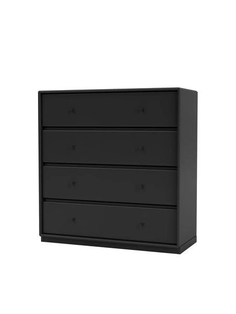 1125 kommode inkl. sokkel fra Montana - Black / Sokkel 3 cm - Jacobsen Plus