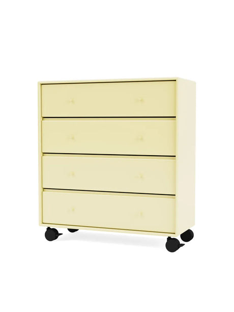 1125 kommode inkl. hjul fra Montana - Camomile - Jacobsen Plus