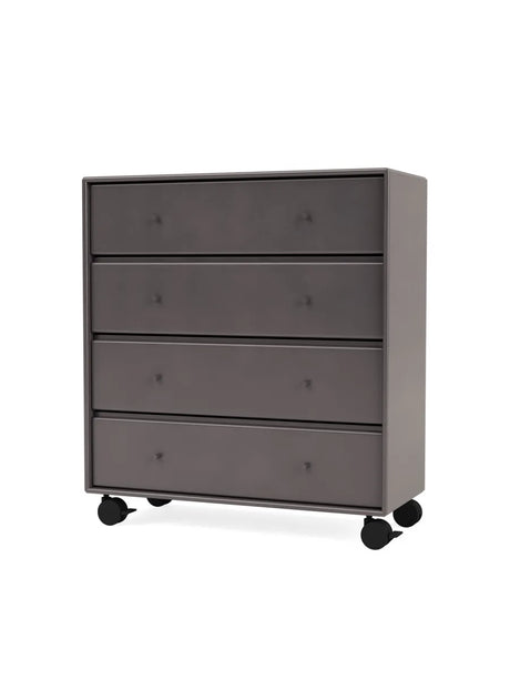 1125 kommode inkl. hjul fra Montana - Coffee - Jacobsen Plus