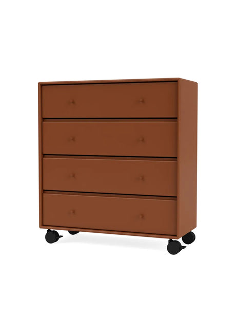 1125 kommode inkl. hjul fra Montana - Hazelnut - Jacobsen Plus