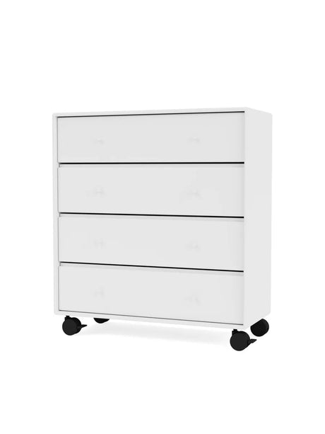 1125 kommode inkl. hjul fra Montana - Snow - Jacobsen Plus