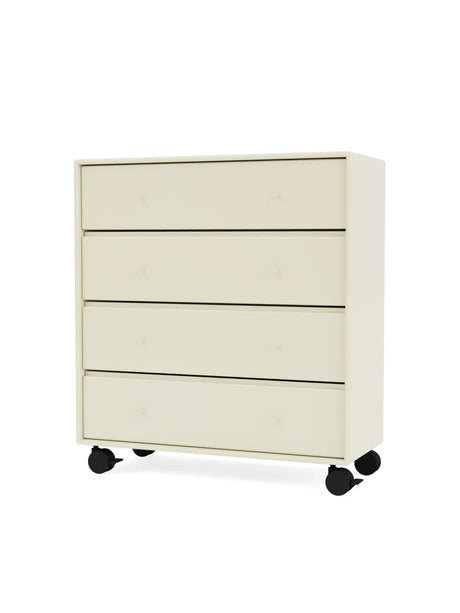 1125 kommode inkl. hjul fra Montana - Vanilla - Jacobsen Plus