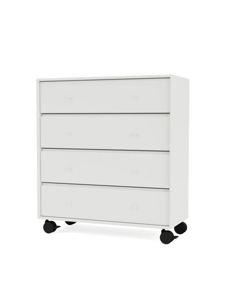 1125 kommode inkl. hjul fra Montana - White - Jacobsen Plus