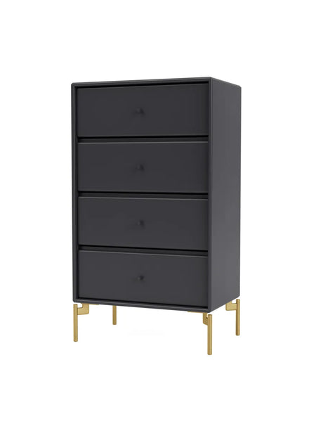 1143 skuffemodul inkl. ben fra Montana - Anthracite / Messing / 38 cm - Jacobsen Plus