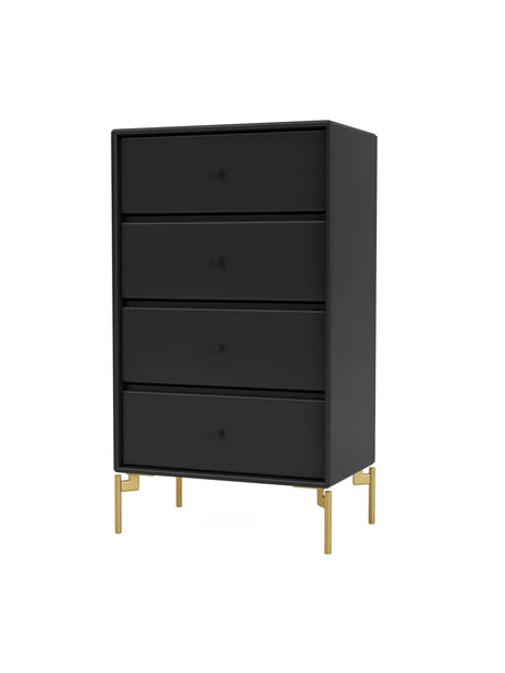 1143 skuffemodul inkl. ben fra Montana - Black / Messing / 30 cm - Jacobsen Plus