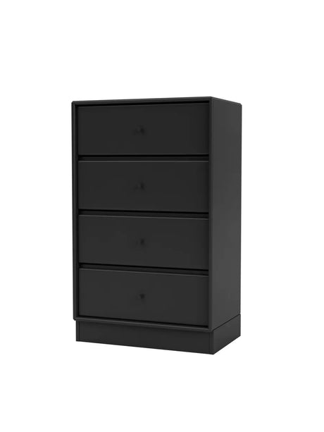1143 skuffemodul inkl sokkel fra Montana - Black / Sokkel 7 cm / 38 cm - Jacobsen Plus