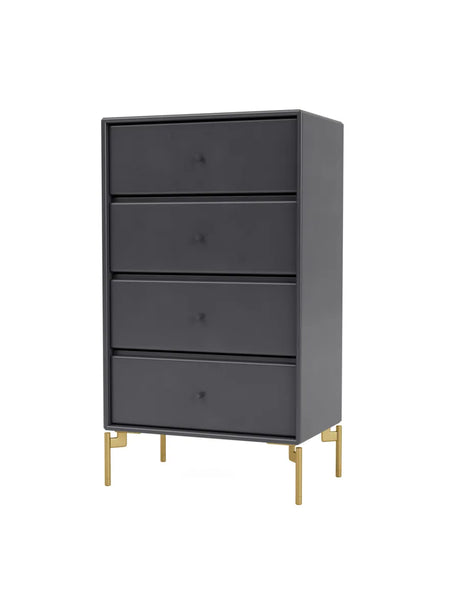 1143 skuffemodul inkl. ben fra Montana - Coal / Messing / 38 cm - Jacobsen Plus