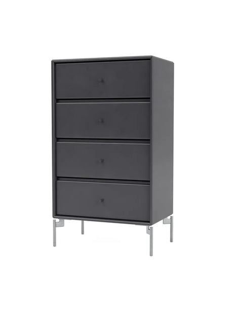 1143 skuffemodul inkl. ben fra Montana - Coal / Krom / 38 cm - Jacobsen Plus