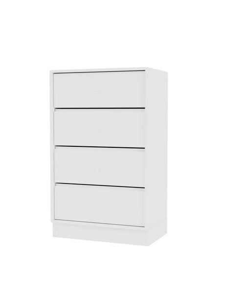 1143 skuffemodul inkl sokkel fra Montana - New white / Sokkel 7 cm / 30 cm - Jacobsen Plus