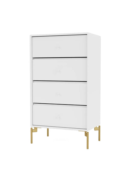 1143 skuffemodul inkl. ben fra Montana - Snow / Messing / 38 cm - Jacobsen Plus