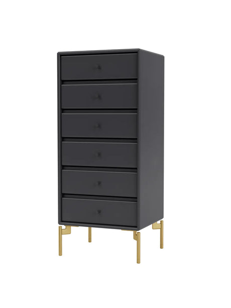 1362 Skuffemodul inkl. ben fra Montana - Anthracite / Messing - Jacobsen Plus