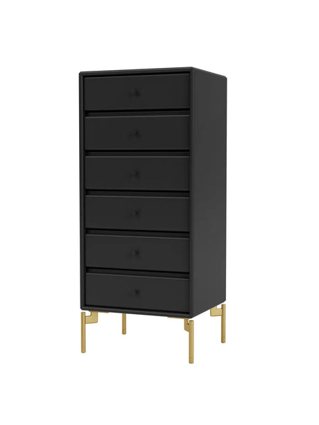 1362 Skuffemodul inkl. ben fra Montana - Black / Messing - Jacobsen Plus