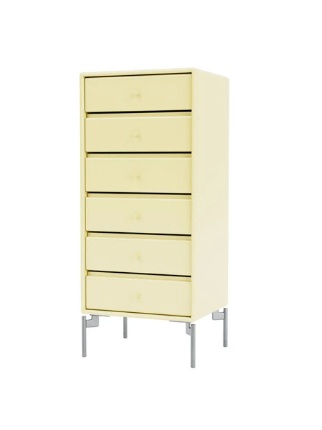 1362 Skuffemodul inkl. ben fra Montana - Camomile / Krom - Jacobsen Plus