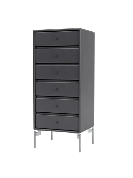 1362 Skuffemodul inkl. ben fra Montana - Coal / Krom - Jacobsen Plus