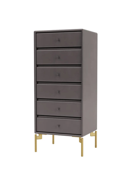 1362 Skuffemodul inkl. ben fra Montana - Coffee / Messing - Jacobsen Plus