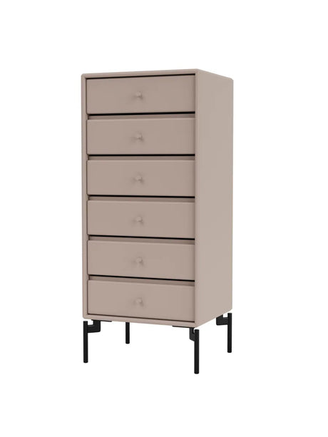 1362 Skuffemodul inkl. ben fra Montana - Mushroom / Black - Jacobsen Plus